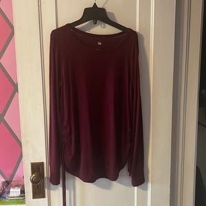 Size small long sleeve with decorative sides